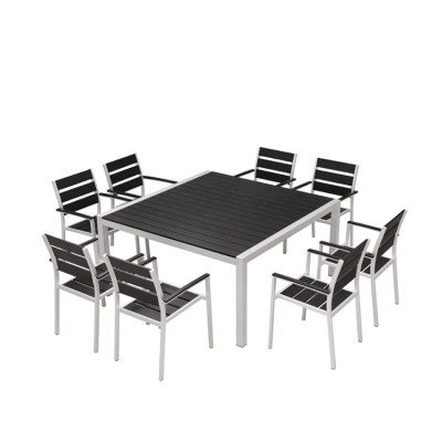 Garden dining set  aluminum  legs outdoor furniture tables and chairs