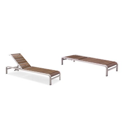 Outdoor  Pool Furniture  Leisuretouch Patio  Aluminum Contemporary Sun Loungers